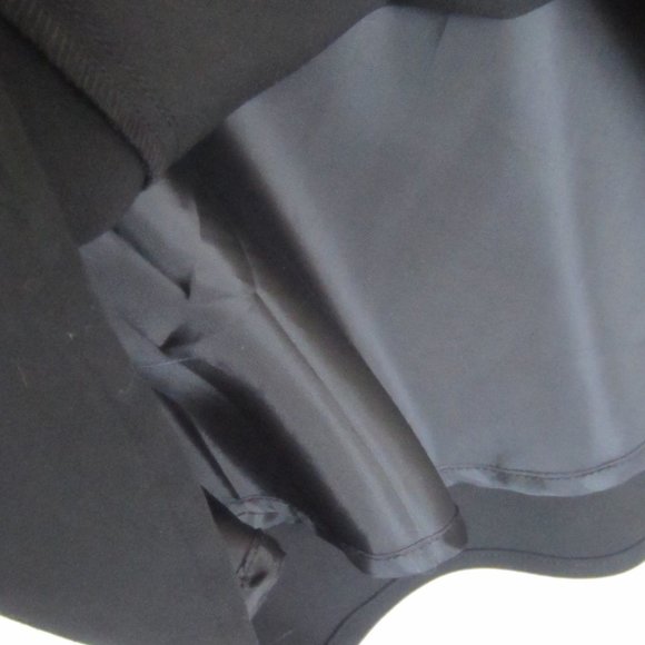 Reitmans A-line Skirt Faux Wrap in Black Midi Length Lined - Picture 15 of 16